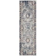 thumbnail image 2 of SAFAVIEH Evoke Gracelyn Floral Runner Rug, Gray/Navy, 2'2" x 7', 2 of 8