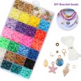 thumbnail image 1 of Cuentas Planas De Arcilla Para Hacer Joyas, Cuentas De Disco De Caja, Cuentas Espaciadoras De Arcilla Redondas, Cuentas Espaciadoras Sueltas Con Cuerdas Elásticas, Manualidades, Kits De Bricolaje, Cue Muyoka Hogar, 1 of 7