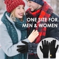 thumbnail image 2 of REDESS Winter Gloves for Men and Women Touch Screen Knit Warm Black Gloves for Cold Weather, 2 of 7