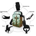 thumbnail image 5 of HELLHERO Double Layer Messenger Bag for Men, Women, Casual Travel, Dandelions and Blooms, 5 of 7