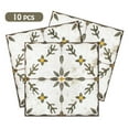 thumbnail image 2 of 10 PCS Peel and Stick Floor Tile, 6"x6" Vinyl Moroccan Style Floor Tiles, Removable and Waterproof Flooring Tiles for Renters, Stick on Floor Tiles for Bathroom, Kitchen, Staircase, 2 of 8