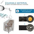 thumbnail image 4 of Gardien de Meubles de Patio, Housses de Chaise Extérieures Imperméables avec Bande Élastique Réglable, Housse de Chaise de Patio pour Protection Durable Toutes Saisons, 4 of 5
