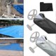 thumbnail image 3 of Swimming Pool Solar Blanket Roller Easy Installation AllSeason Protection Reduces Water Evaporation Gray, 3 of 5