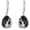 Cat, variant on Bee Earrings 925 Sterling Silver Black Onyx Leverback Earrings Bumble Bee Dangle Earrings Bee Jewelry Gifts for Women