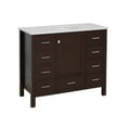 thumbnail image 3 of Horizon 42" Bathroom Vanity with Chocolate Cabinet and Engineered White Top, 3 of 5