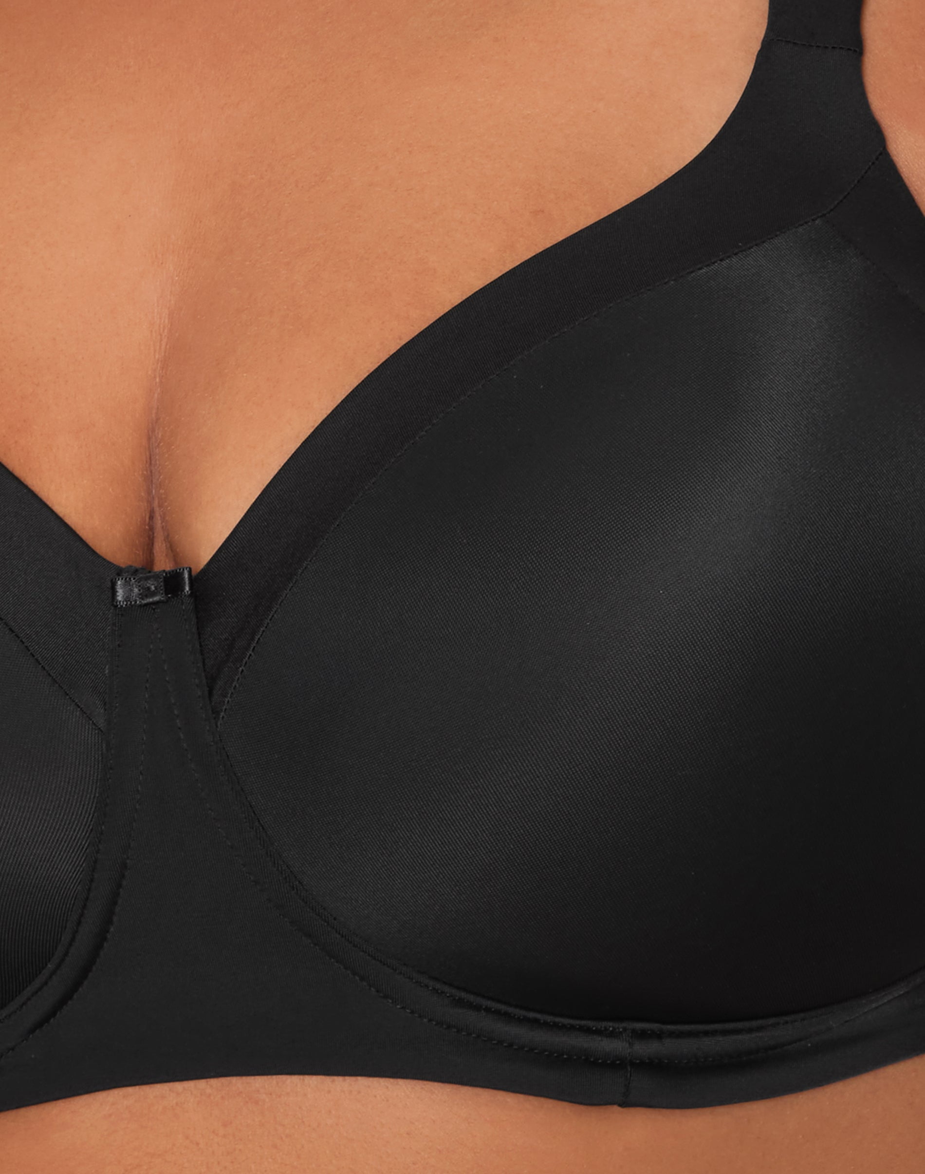 Women's Playtex US4824 Shape Lined Balconette Wirefree Bra (Black 44D)