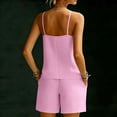 thumbnail image 6 of Women's Two-Piece Suspender Decorative Button And Shorts Casual Summer Set, 6 of 7