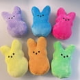 thumbnail image 4 of Plush Toy peeps Easter Bunny yellow 15cm, 4 of 5