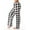 19# Gray, variant on DENGDENG Women's Fleece Pajama Bottoms Buffalo Plaid Comfy Wide Leg Pants Stretch Low Rise Drawstring Sleepwear Pj Pants Checkered Christmas Lounge Pajama Pants with Pockets Blue M