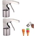 thumbnail image 1 of 2Pcs Cylindrical Ice Cream Scoops, Ice Cream Sandwich Scoop with Trigger, Large Cylinder Ice Cream Scoops, Stainless Steel Old Designed Ice Cream Scooper for Cookies Sandwich Easy Release (2pack), 1 of 5