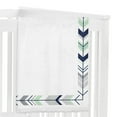 thumbnail image 3 of Sweet Jojo Designs Mod Arrow Blue Green and Grey Fleece Milestone Baby Blanket 3 Piece Set, 3 of 6