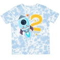 thumbnail image 3 of Inktastic Rocket Space Ship Happy Second Birthday Boys or Girls Toddler T-Shirt, 3 of 5