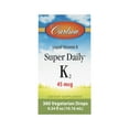 thumbnail image 5 of Carlson Liquid Super Daily K2, 45 mcg per Drop, Vitamin K2 MK-7 Supplement, 0.34 fl oz, 5 of 6