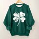thumbnail image 1 of Blusas y camisas de manga larga con cuello redondo para niños Estampado del Día de San Patricio Estampados de manga larga Casual Suelto Forro polar para mayor calidez Sudadera con capucha de manga lar, 1 of 5