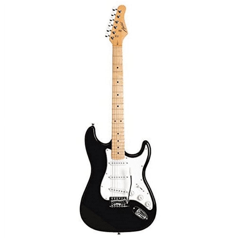 Jay Turser JT-300-BK-A-U Double Cutaway Guitar, Black