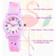 thumbnail image 2 of Flamingo Reloj para niños Analógico 3d Dibujos animados Deporte a prueba de agua Niños Niños pequeños Relojes de pulsera Regalos para 3 4 5 6 7 8 9 10 11 12 Edades Niñas Niños pequeños C Feliz Sencillez, 2 of 5