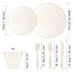 thumbnail image 5 of Matsuzay 60 unids/set platos desechables prácticos platos dorados elegantes para pasteles de boda platos dorados desechables Cocina y Comedor, 5 of 6