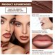 thumbnail image 3 of Dulele Juego de 5 delineadores de labios mate con crayón, delineador de labios suave y degradado, delineador de labios natural de larga duración, lápiz de maquillaje de labios antiadherente, 3 of 8