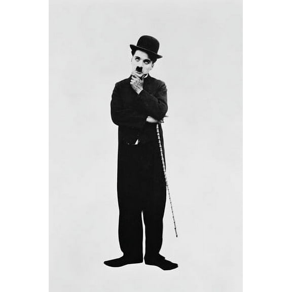 Charlie Chaplin Classic Full Length B&w 24x36 Poster