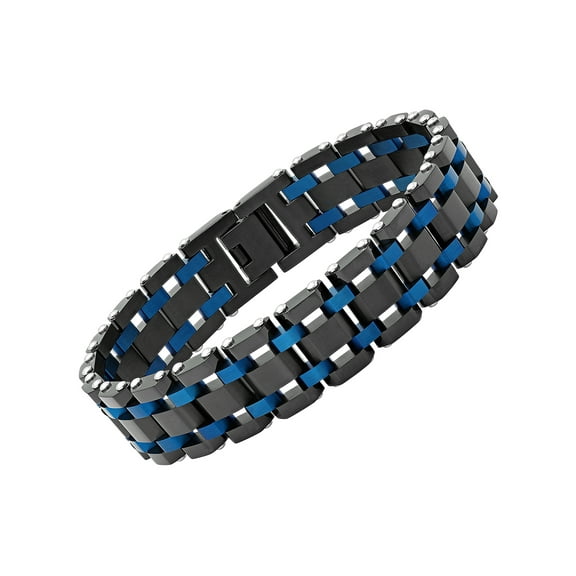 Men's Stainless Steel Five-Row Link Bracelet