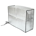 thumbnail image 4 of Láser Metal Aluminio Cubierta de la película Cubierta del acondicionador de aire Aire acondicionado exterior Protección contra la sombra del sol Plata 74x54x26cm, 4 of 7