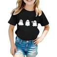 thumbnail image 2 of Weebloom Kids Halloween Shirts Boys Girls Children Printed T Shirt Style Short Sleeved Top for 1-13 Years Old Outwear,2-3 Years, 2 of 3