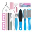 thumbnail image 2 of Juego de herramientas de pedicura profesional YONGSHENG Kit de cuidado de pies Raspador de pies de acero inoxidable color azul, 2 of 4