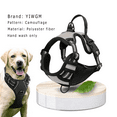 thumbnail image 3 of No Pull Dog Harness - M Size | Reflective Nylon Adjustable Grey Harness for Pet | GOLDENROW, 3 of 7