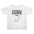 thumbnail image 1 of I'm Told I love Golf Cute Toddler T Shirts for Boys Girls (White, 2T), 1 of 5