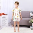 thumbnail image 7 of Watermelon Popsicle Pattern Summer Pajama Set Soft Cotton Short Sleeve Sleepwear 2PCS Pajama Sets Breathable Lounge Set Size 10Y, 7 of 7