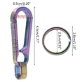 thumbnail image 5 of Ywmsfl Titanium Key Rings Side-Pushing Key Rings Quick Release Side Pushing Keyring, 5 of 11