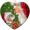 thumbnail image 2 of Navidad árbol de Navidad adornos colgante Diy muñeco de nieve y gato colgante JAMW Sencillez, 2 of 5