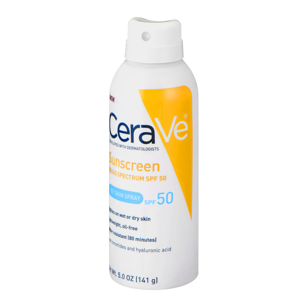 CeraVe Sunscreen Wet Skin Spray, SPF 50, 5 Oz - image 3 of 8