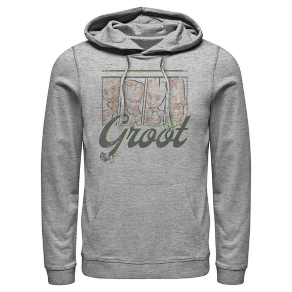Men's Marvel Guardians of the Galaxy Groot Panels  Pull Over Hoodie