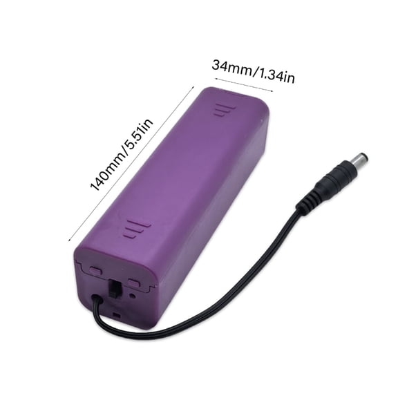 Battery Case Box With Physical Switcher 8x2A Compartments DC12V Plug Integration