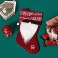 thumbnail image 1 of 1 pieza patrón de gnomo rojo sin rostro anciano calcetín de Navidad bolsa de regalo adornos navideños colgador de Navidad de estilo escandinavo Sailing Electrónica, 1 of 5