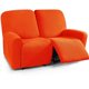 thumbnail image 1 of Xiao Hua Funda de sofá elástica naranja gruesa, funda de sillón de forro polar, funda protectora para sofá de sala de estar, 2 plazas, 1 of 5