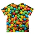 thumbnail image 2 of Halloween Candy Coated Chocolate All Over Toddler T Shirt, 2 of 2
