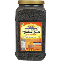 Rani Black Mustard Seeds Whole Spice (Kali Rai) 112oz (7lbs) 3.18kg Bulk PET Jar ~ All Natural | Gluten Friendly | NON-GMO | Vegan | Kosher | Indian Origin