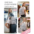 thumbnail image 6 of Girls Middle High School Backpack Lightweight Waterproof Teen Backpack for 15.6 Inch Laptop, Casual Daypack with Trolley Sleeve Hidden Pocket for Travel School 30L, 6 of 7