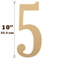 thumbnail image 5 of 10” Wooden Numbers for Crafts, 5 of 48
