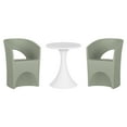 thumbnail image 2 of South Shore Dalya Table and Chairs Bistro Set, in White and Sage Green, 2 of 12