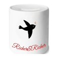 thumbnail image 1 of Lover Bird Heart Quote Style Rich and Rich Bank Saving Box Coin, 1 of 1