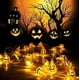 thumbnail image 3 of Guirnalda de luces LED con forma de calabaza, para Halloween, con temática de calabaza (amarilla), 3 of 5