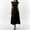 Black, variant on Women's Casual Extra Long Dress With Pocket Pleats And Ruffle Sleeves Pleated Dress Summer Mini Dress Summer Long Sleeve Dress Woman Maxi Dress Casual Flare Dress for Women Maternity Dress for Women