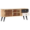 thumbnail image 3 of vidaXL TV Cabinet 115x30x47 cm Solid Mango Wood, 3 of 5
