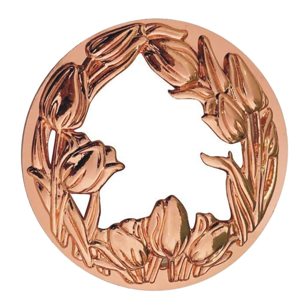 Jar Candle Topper Alloy Candle Lid 7381mm Jar Candle Resistant rose