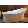 thumbnail image 2 of HomeStock Southwestern Sensibilities 6 Foot White Standing AirBubble Bathtub - Modern Oval Design with Air Blower, Multi-Color Lights, 40-Gallon Capacity, 2 of 5