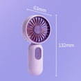 thumbnail image 2 of Mini Fan Speed Pink Portable Small Fully Charge Lithium Battery Minutes, 2 of 9