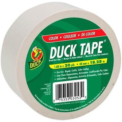 DUCK x 20 Yd. Color Duct Tape Single Roll White 1.88 In 